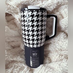 BrüMate MÜV Coffee Mug - Black & White Houndstooth
